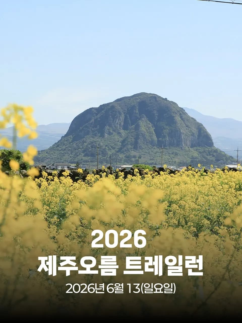 2026 제주오름 트레일런 대회 커버 이미지